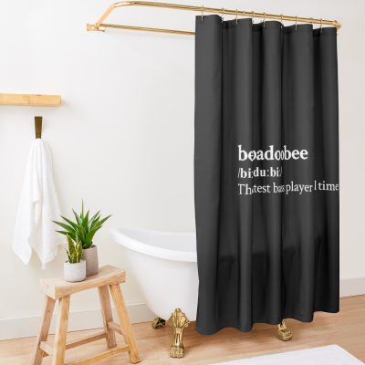 Beabadoobee Aesthetic Cute Quote Lyrics Black Shower Curtain Official Beabadoobee Merch